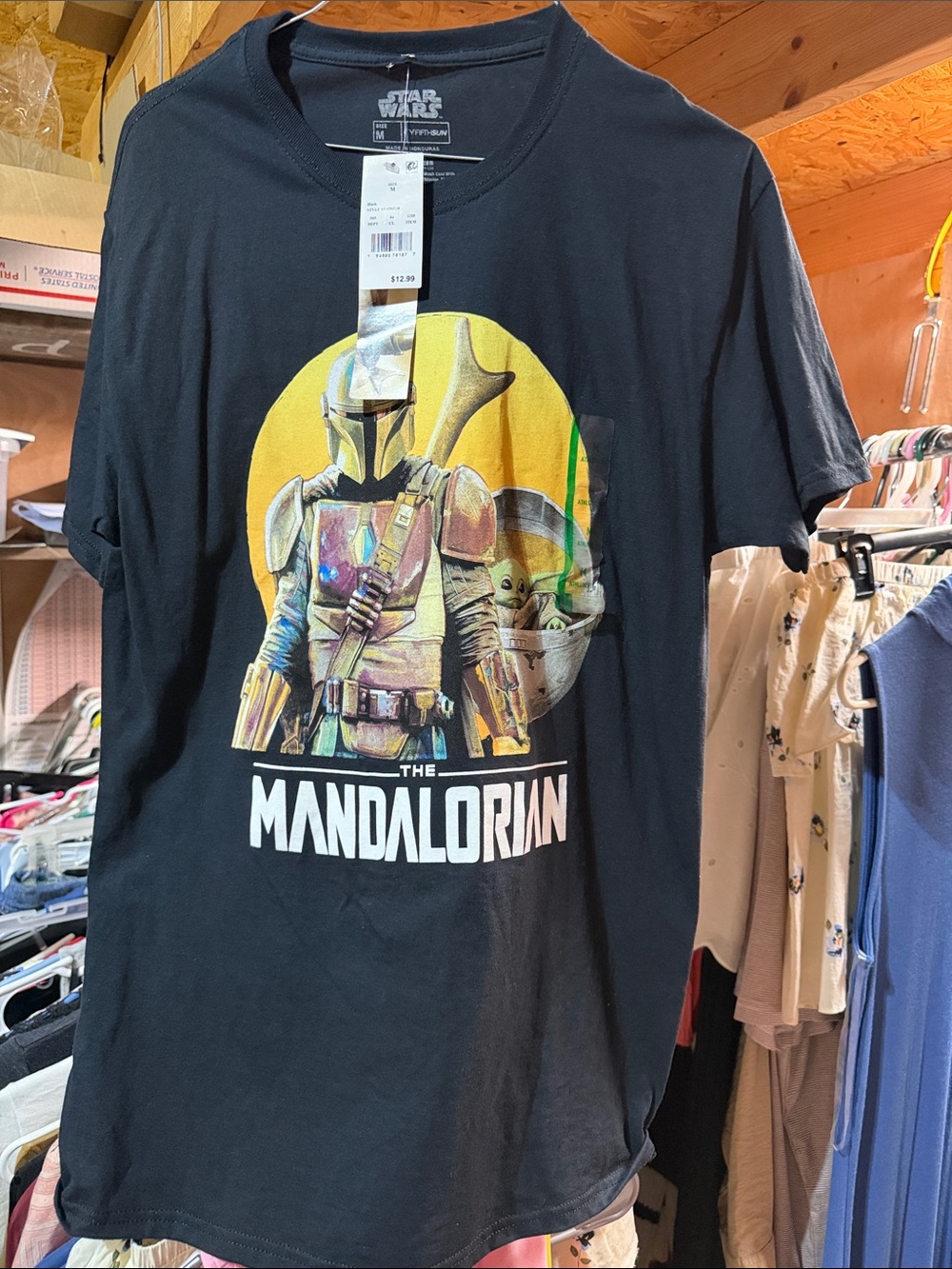 Star Wars Black The Mandalorian & Grogu Graphic Tee